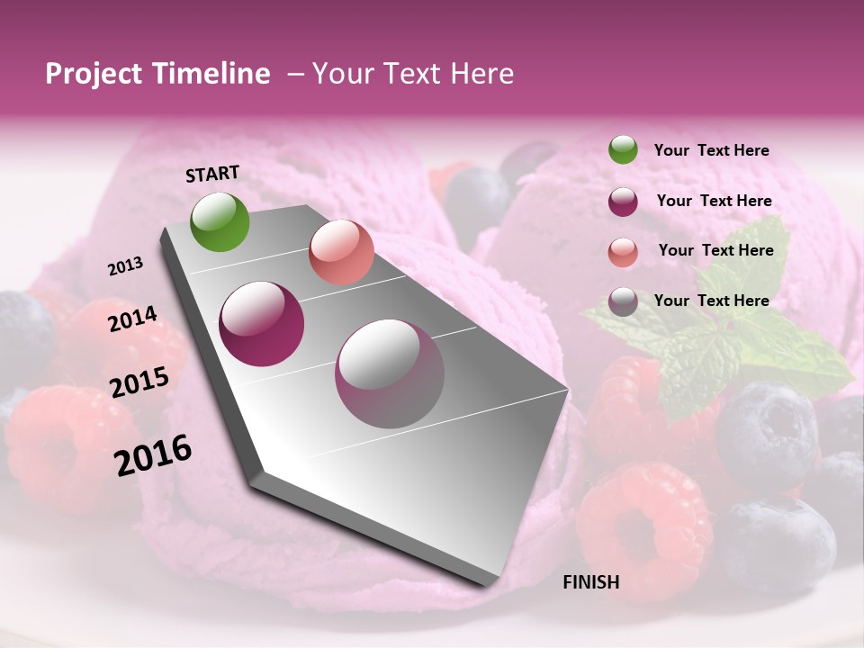 Gourmet Treat Forest Fruit PowerPoint Template