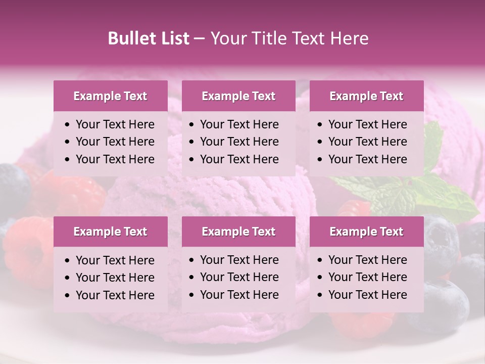 Gourmet Treat Forest Fruit PowerPoint Template