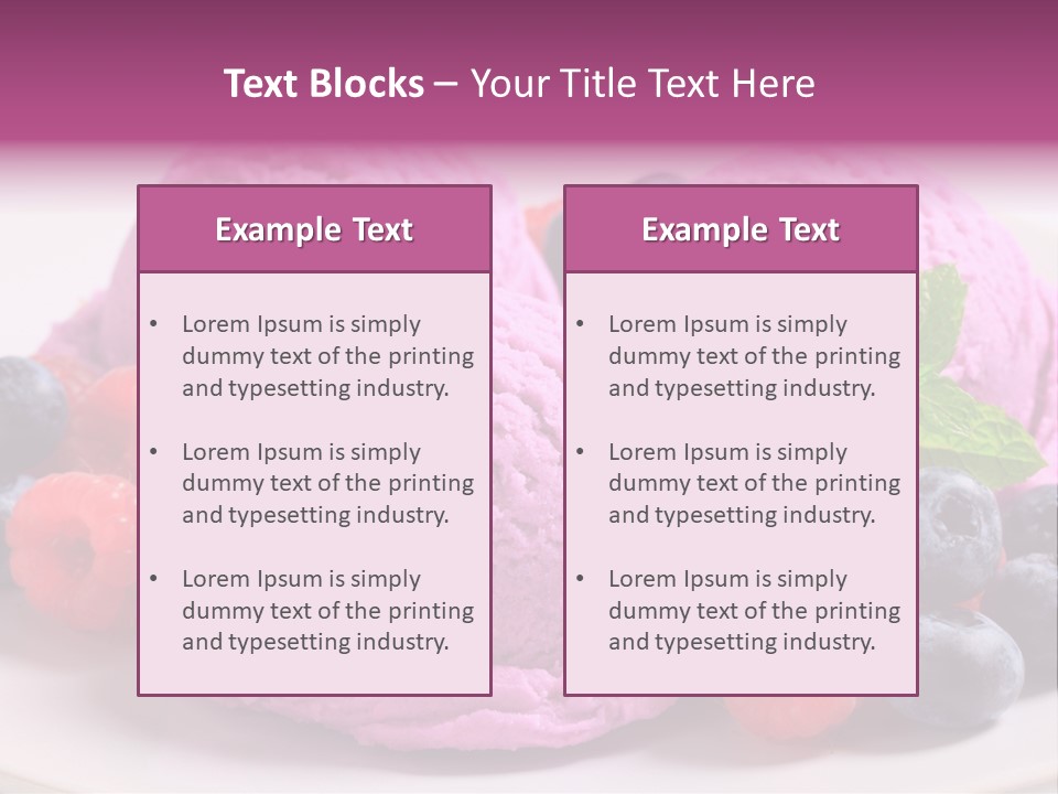 Gourmet Treat Forest Fruit PowerPoint Template