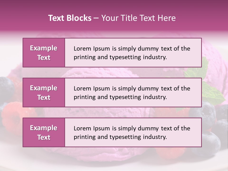 Gourmet Treat Forest Fruit PowerPoint Template
