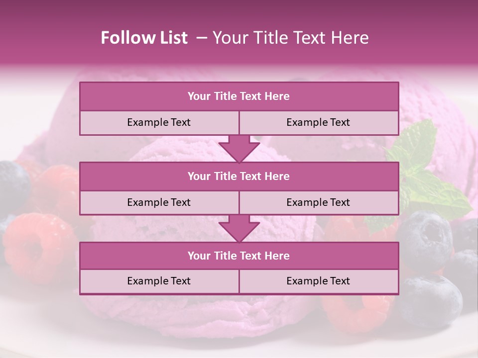 Gourmet Treat Forest Fruit PowerPoint Template