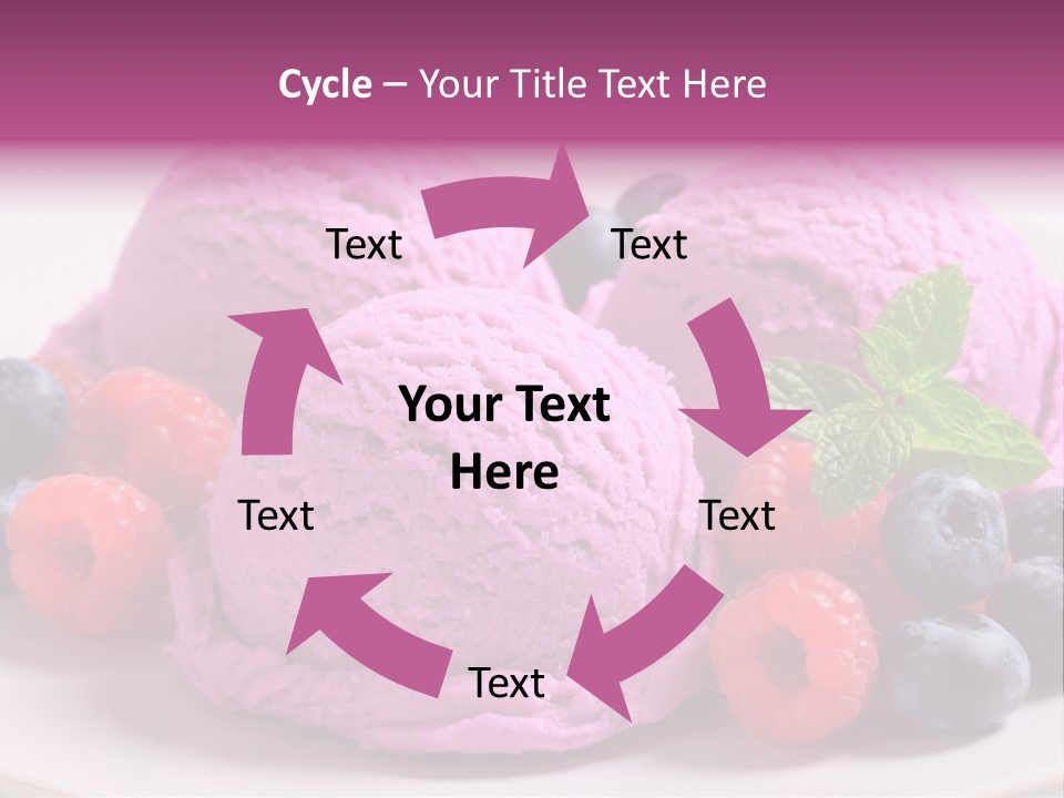 Gourmet Treat Forest Fruit PowerPoint Template