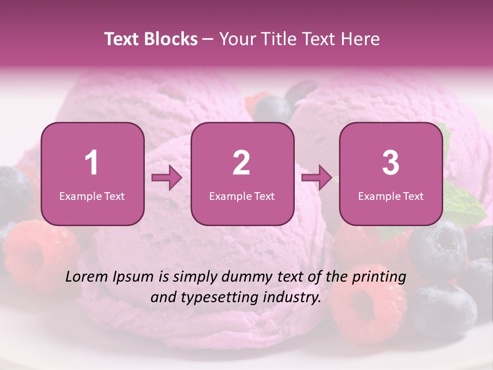 Gourmet Treat Forest Fruit PowerPoint Template