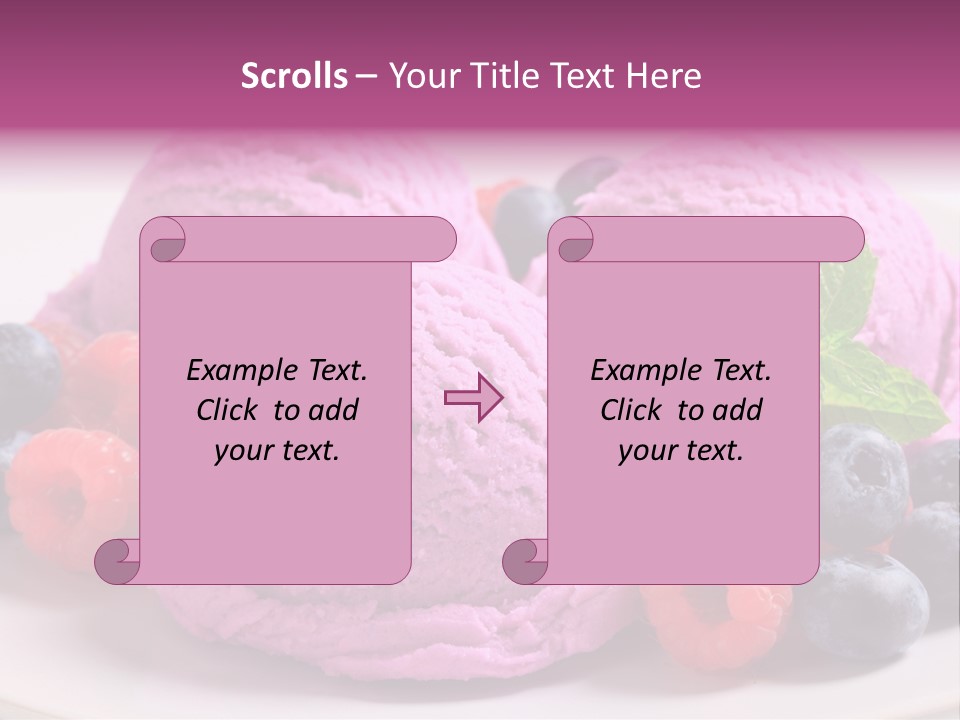 Gourmet Treat Forest Fruit PowerPoint Template