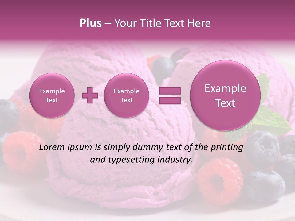 Gourmet Treat Forest Fruit PowerPoint Template