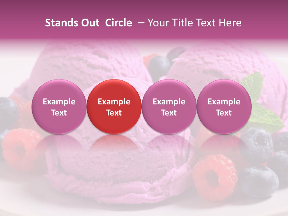 Gourmet Treat Forest Fruit PowerPoint Template