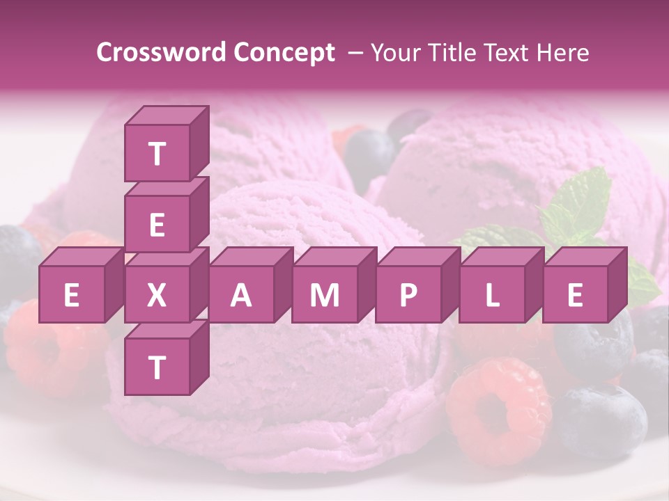 Gourmet Treat Forest Fruit PowerPoint Template