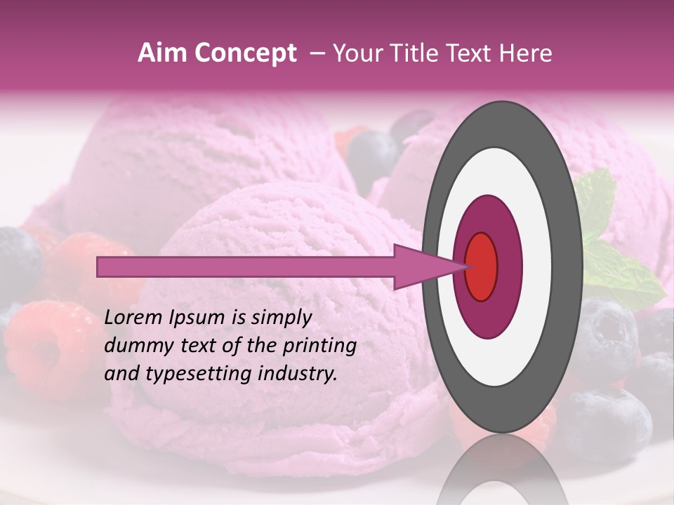 Gourmet Treat Forest Fruit PowerPoint Template