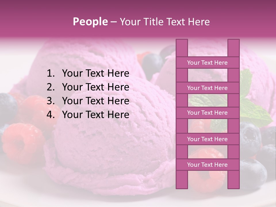 Gourmet Treat Forest Fruit PowerPoint Template