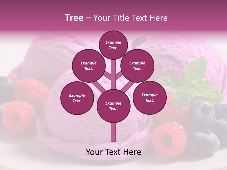 Gourmet Treat Forest Fruit PowerPoint Template