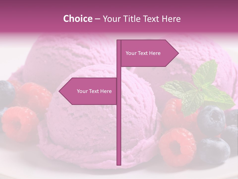 Gourmet Treat Forest Fruit PowerPoint Template