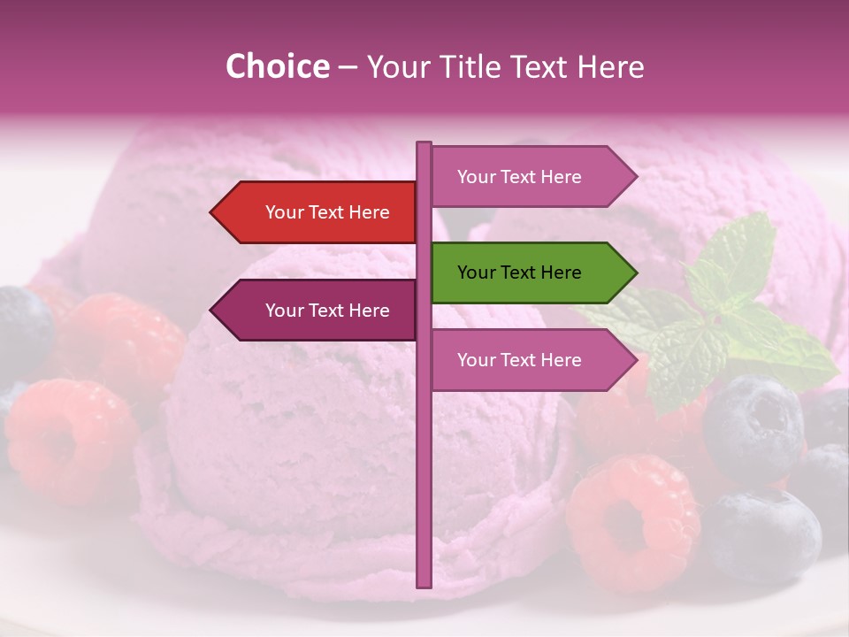 Gourmet Treat Forest Fruit PowerPoint Template