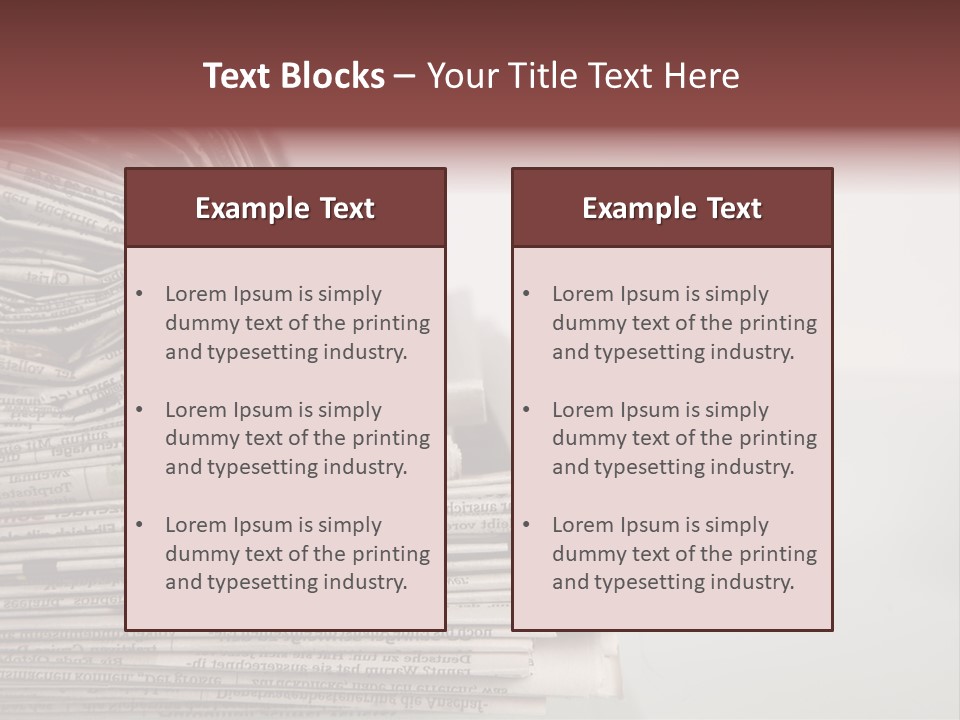 Editorial Background Journalistic PowerPoint Template