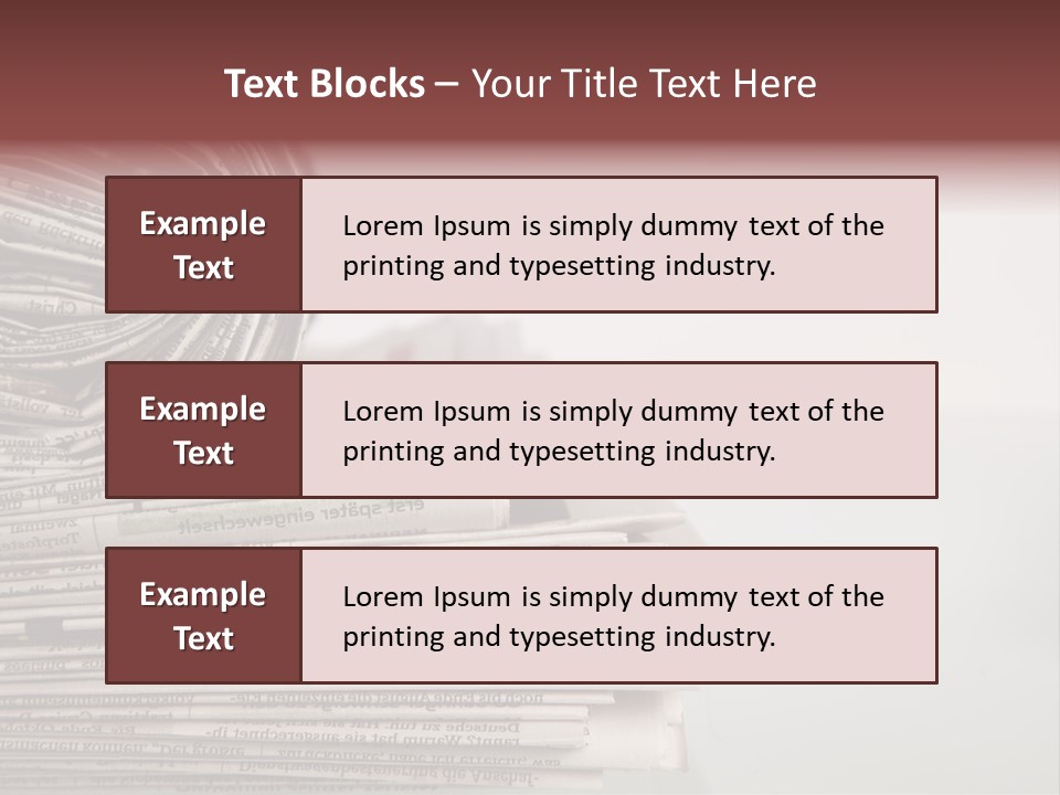Editorial Background Journalistic PowerPoint Template