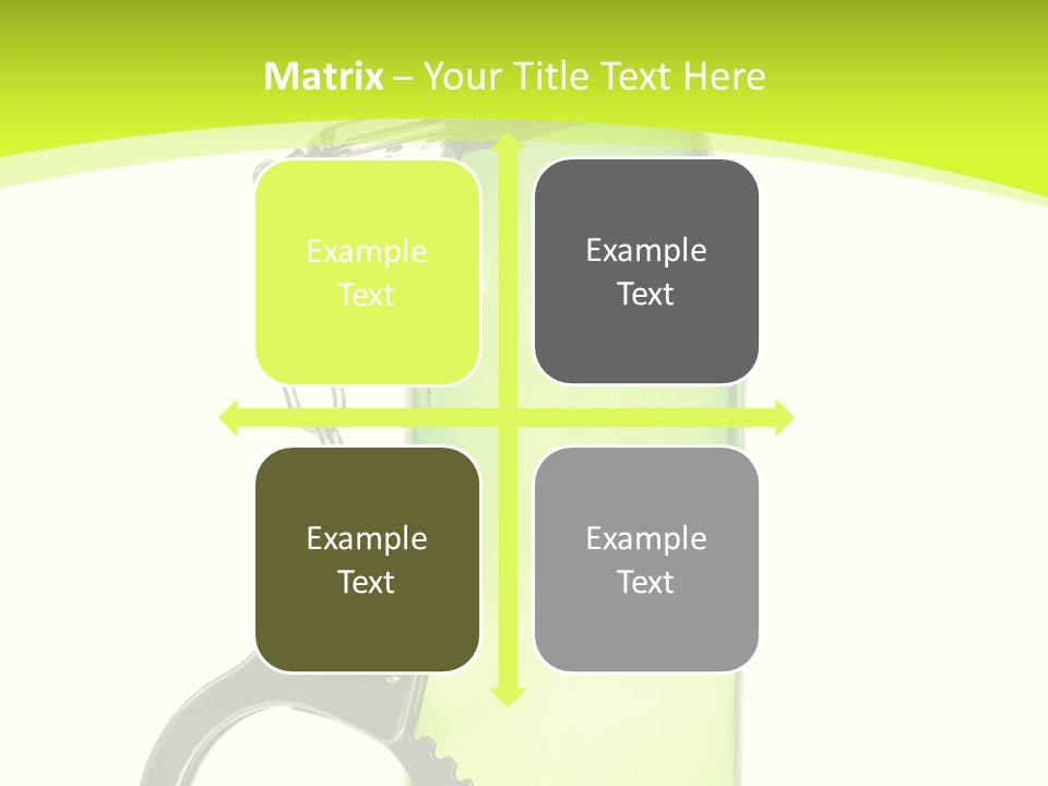 Lock Control Bracelet PowerPoint Template