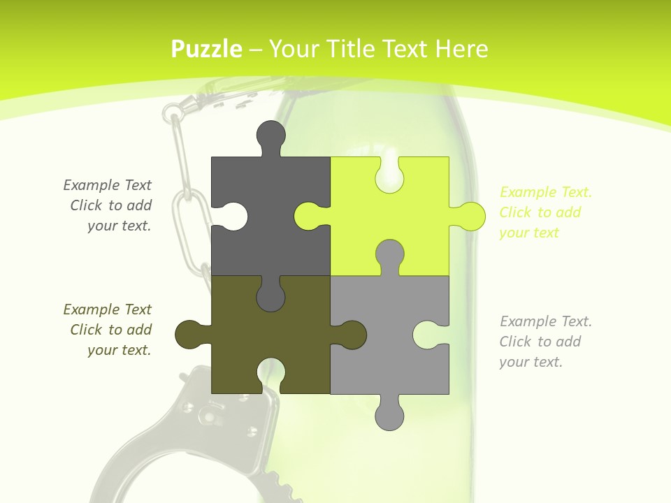 Lock Control Bracelet PowerPoint Template