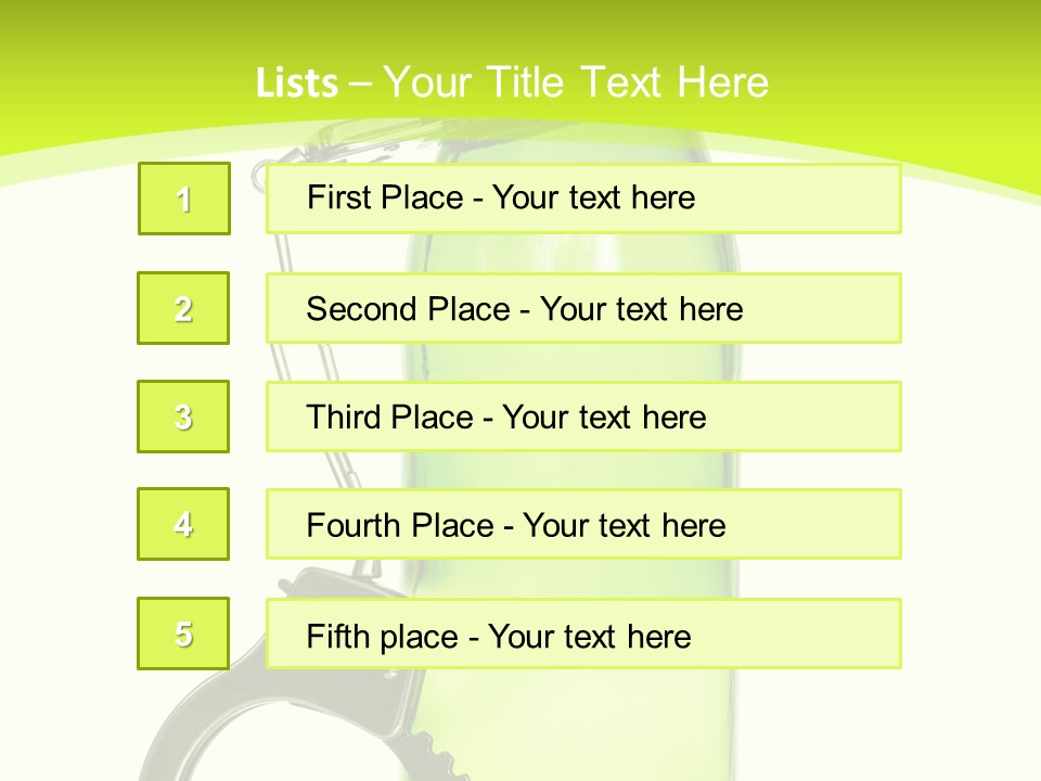 Lock Control Bracelet PowerPoint Template