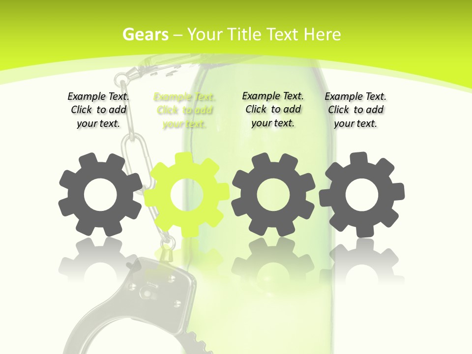 Lock Control Bracelet PowerPoint Template