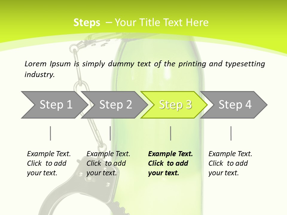 Lock Control Bracelet PowerPoint Template