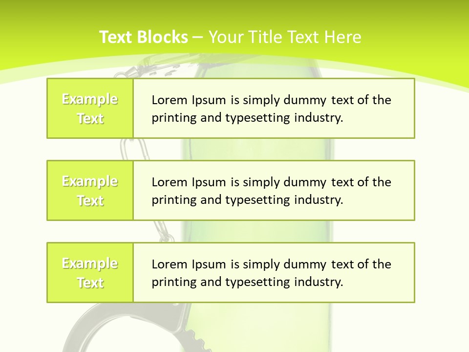 Lock Control Bracelet PowerPoint Template