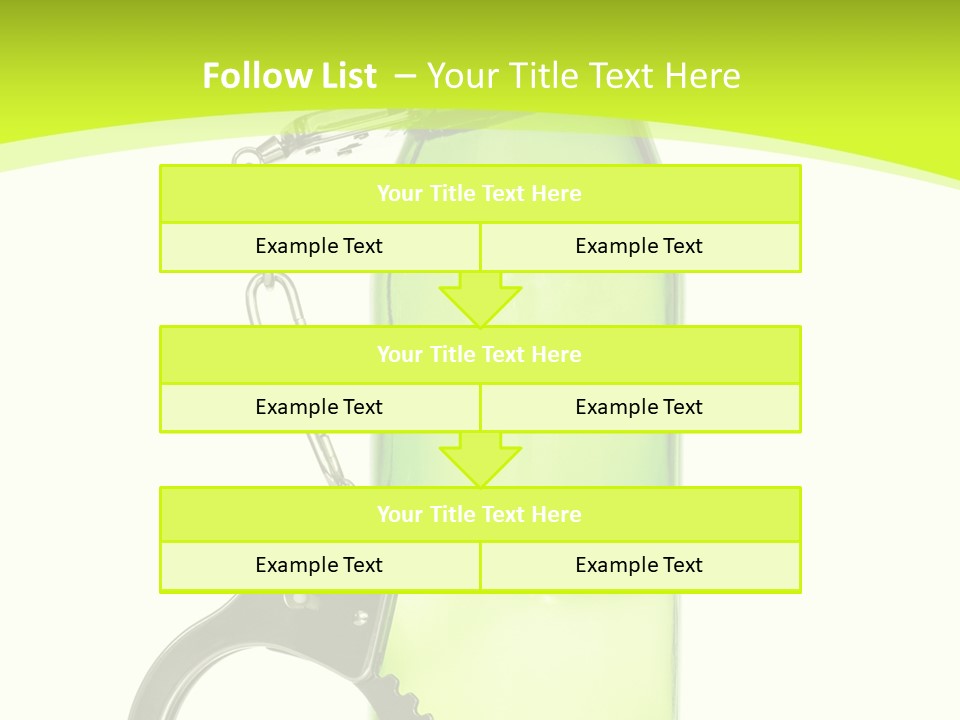 Lock Control Bracelet PowerPoint Template