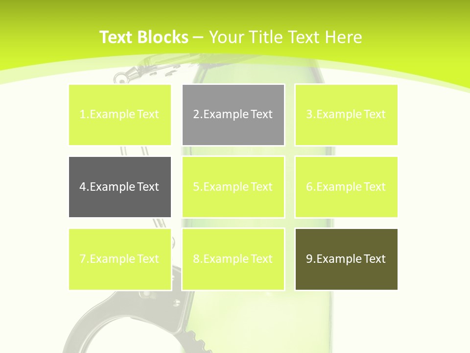 Lock Control Bracelet PowerPoint Template