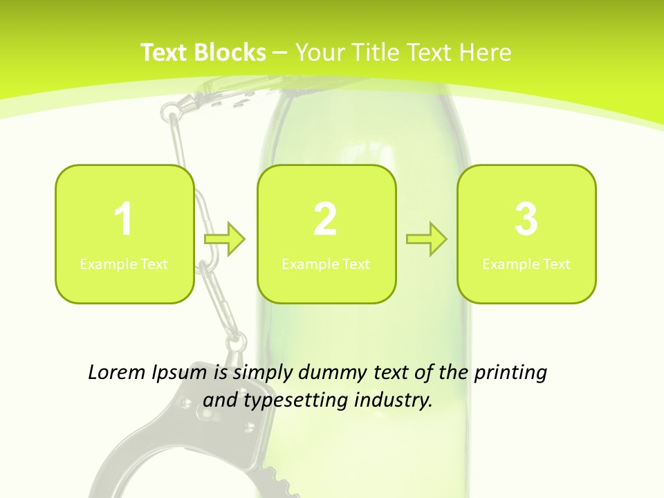 Lock Control Bracelet PowerPoint Template