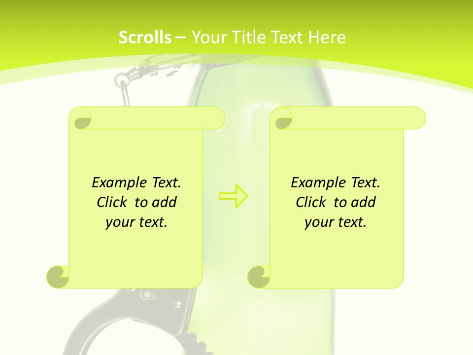 Lock Control Bracelet PowerPoint Template