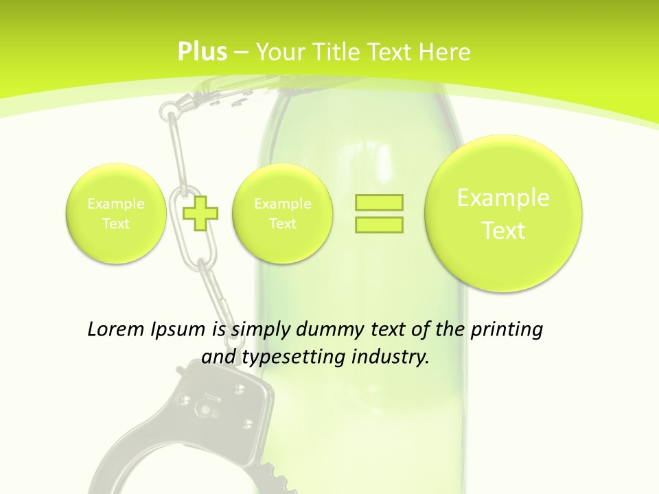 Lock Control Bracelet PowerPoint Template