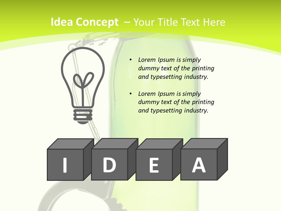 Lock Control Bracelet PowerPoint Template