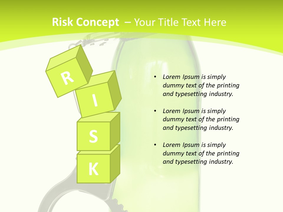 Lock Control Bracelet PowerPoint Template