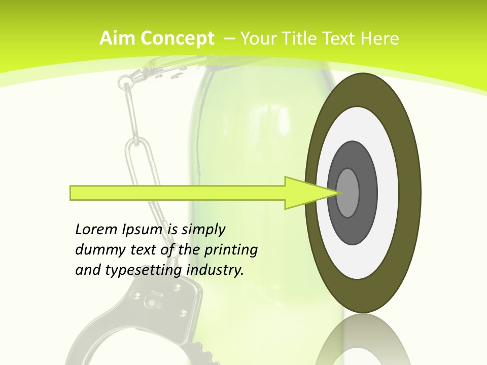 Lock Control Bracelet PowerPoint Template