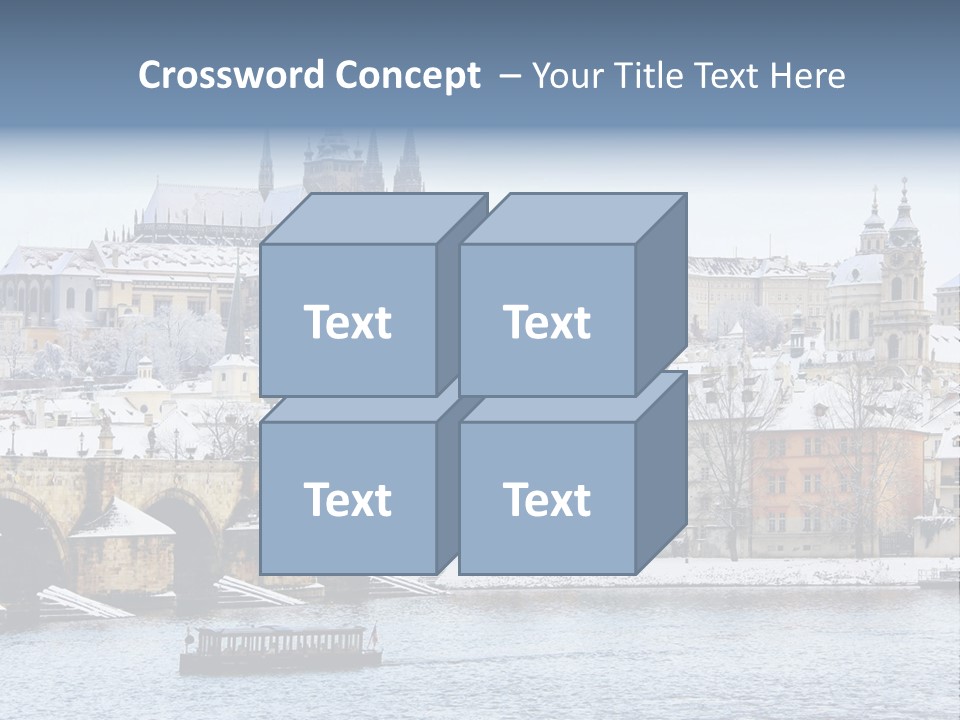 Building Castle Bridge PowerPoint Template