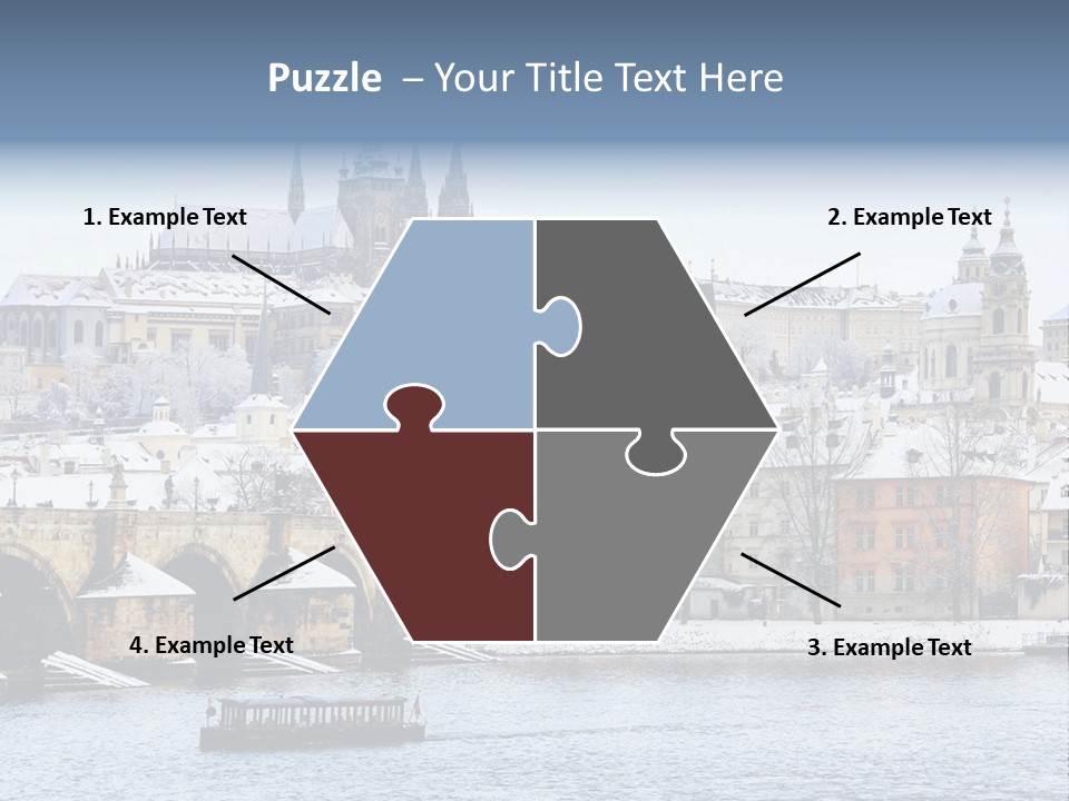 Building Castle Bridge PowerPoint Template