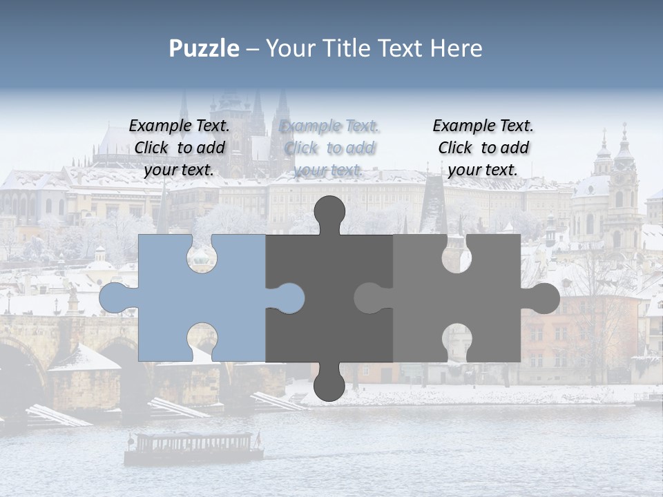 Building Castle Bridge PowerPoint Template