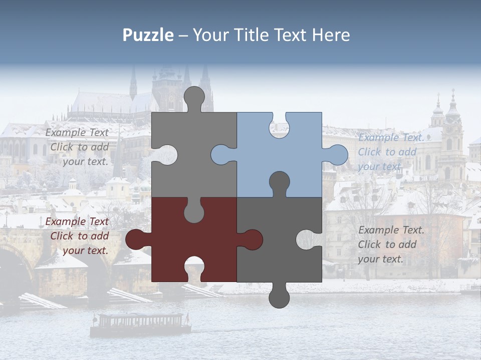 Building Castle Bridge PowerPoint Template