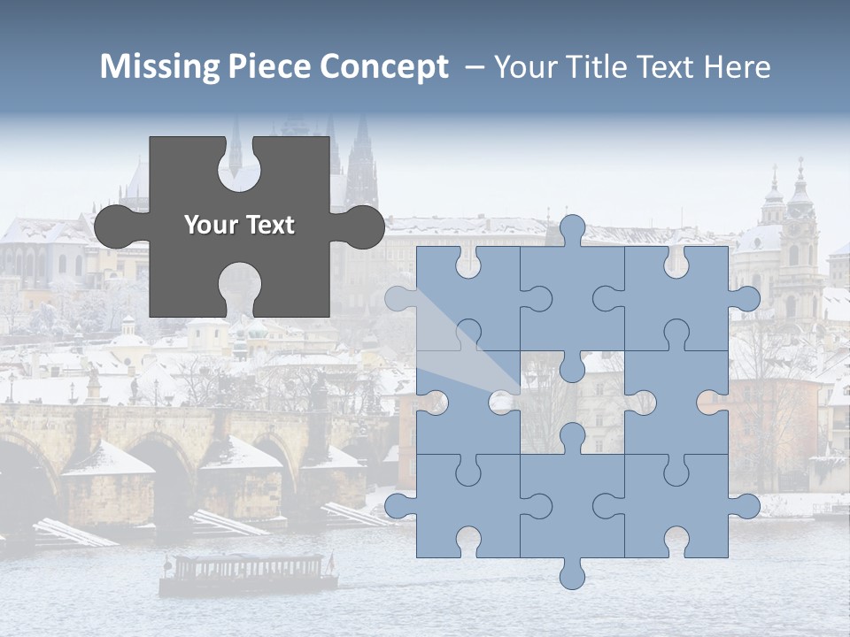 Building Castle Bridge PowerPoint Template