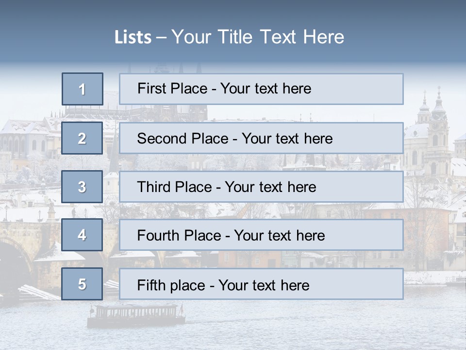 Building Castle Bridge PowerPoint Template
