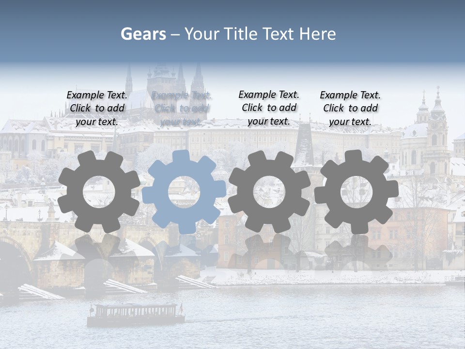 Building Castle Bridge PowerPoint Template