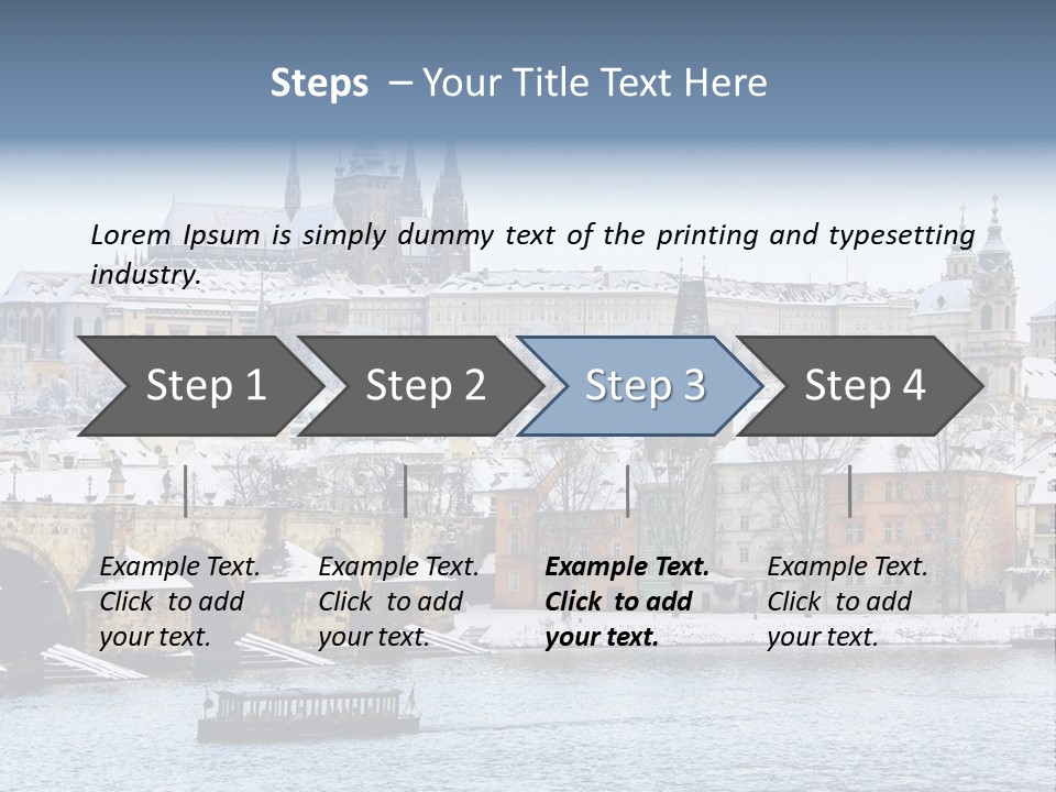 Building Castle Bridge PowerPoint Template