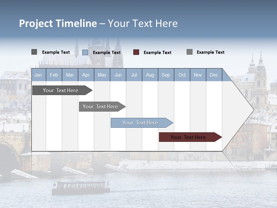 Building Castle Bridge PowerPoint Template