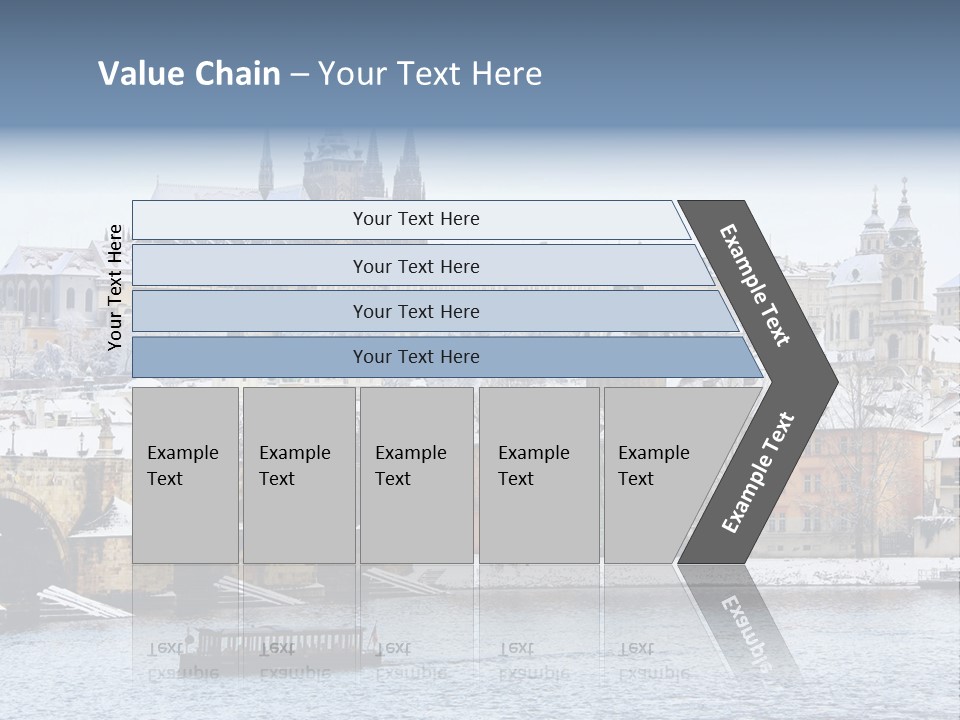 Building Castle Bridge PowerPoint Template