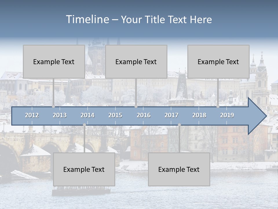 Building Castle Bridge PowerPoint Template