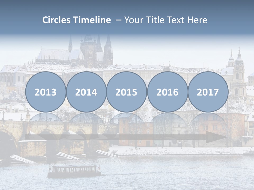 Building Castle Bridge PowerPoint Template