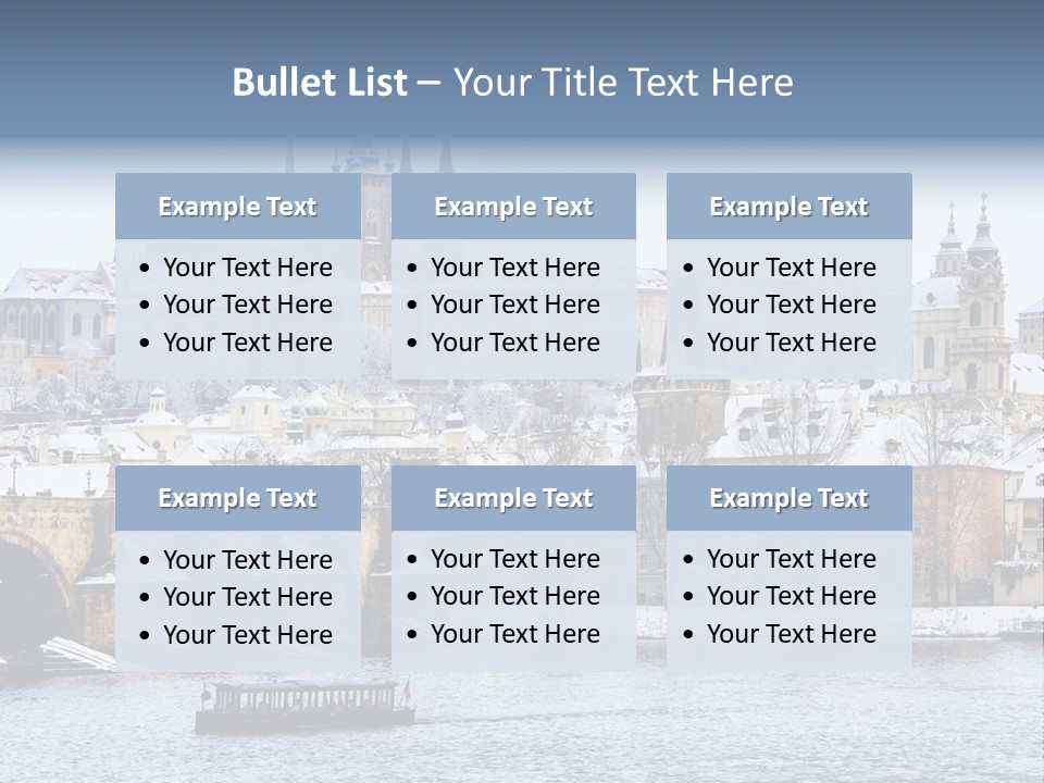 Building Castle Bridge PowerPoint Template