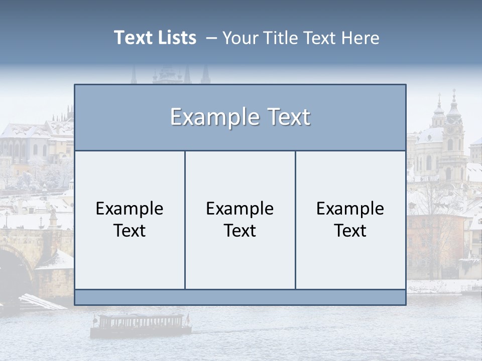 Building Castle Bridge PowerPoint Template