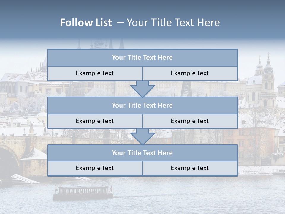 Building Castle Bridge PowerPoint Template