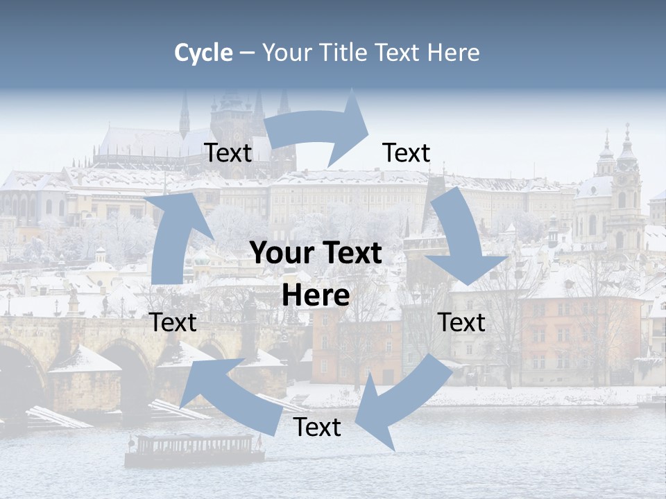 Building Castle Bridge PowerPoint Template
