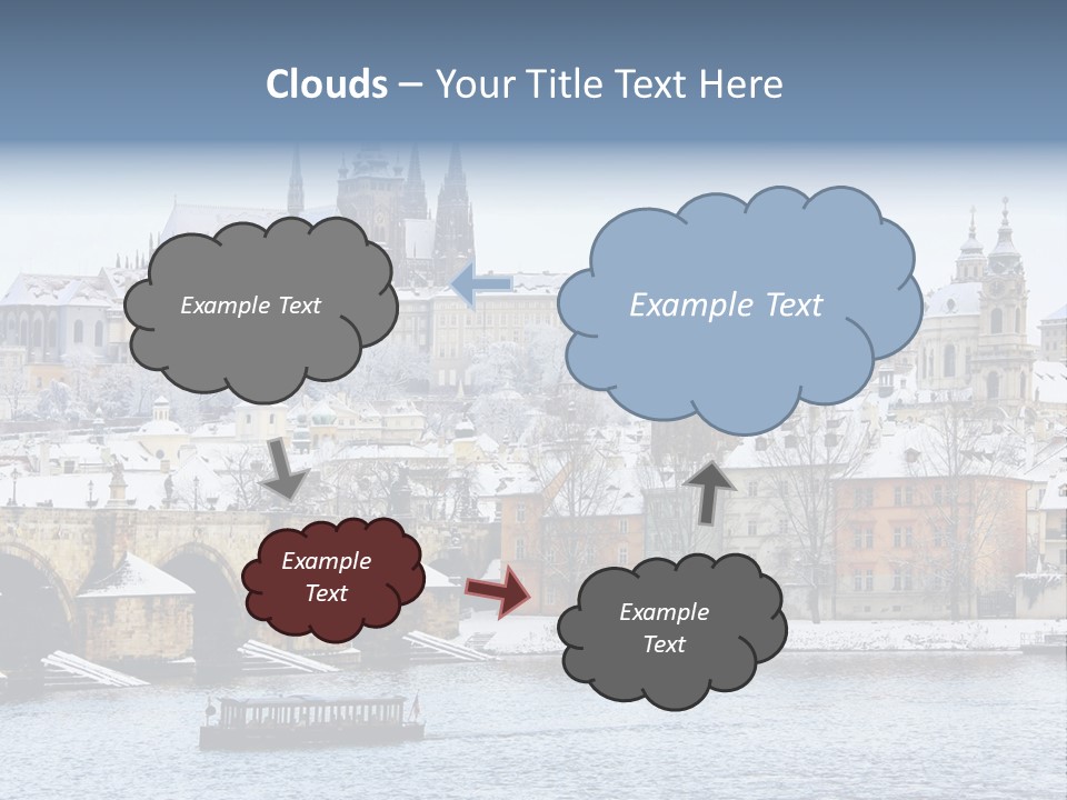 Building Castle Bridge PowerPoint Template