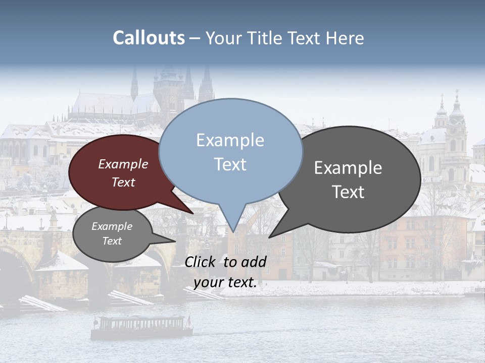 Building Castle Bridge PowerPoint Template